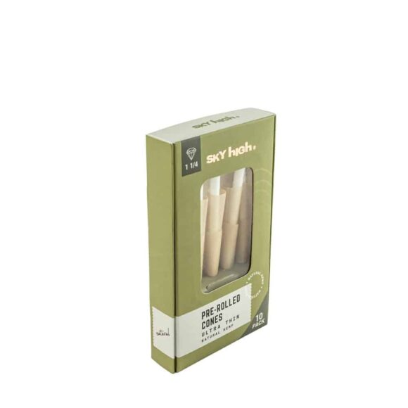 Sky High Natural Hemp Pre Rolled Cones 1 14 10 Pack 1 580x580
