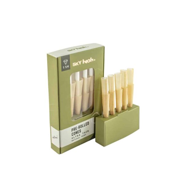 Sky High Natural Hemp Pre Rolled Cones 1 14 10 Pack 3 580x580