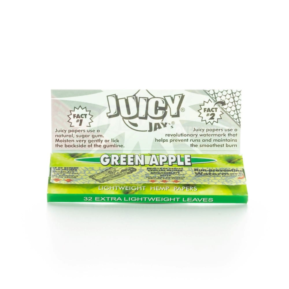 Juicy Jays Rolling Papers Green Apple 1 14 3