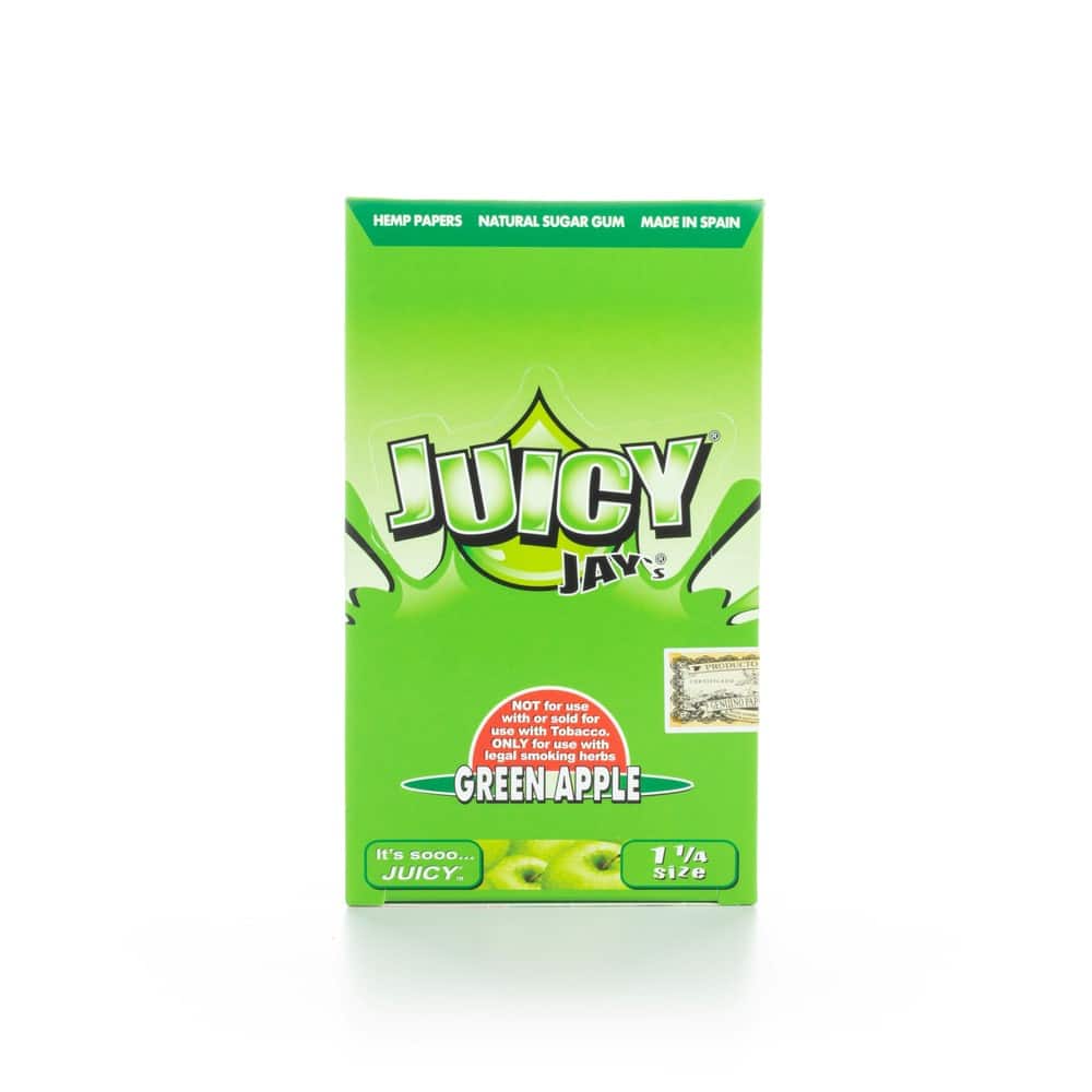 Juicy Jays Rolling Papers Green Apple 1 14 4